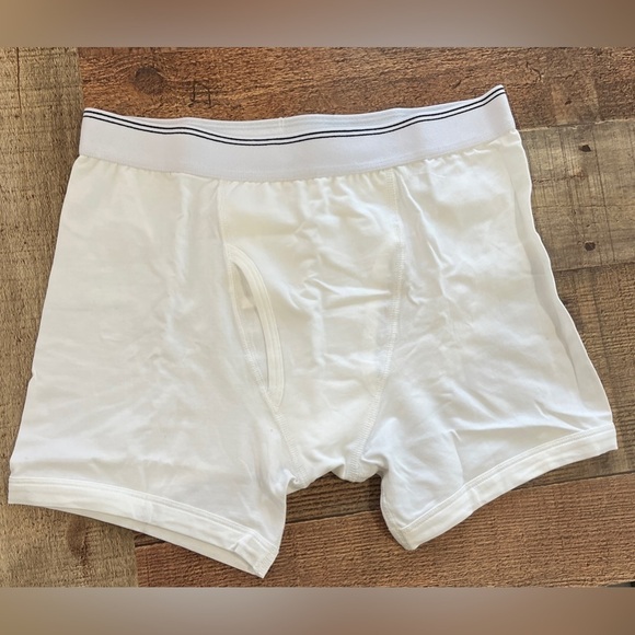 J. Crew Stretch boxer briefs H8622 white cotton underwear - Picture 2 of 5